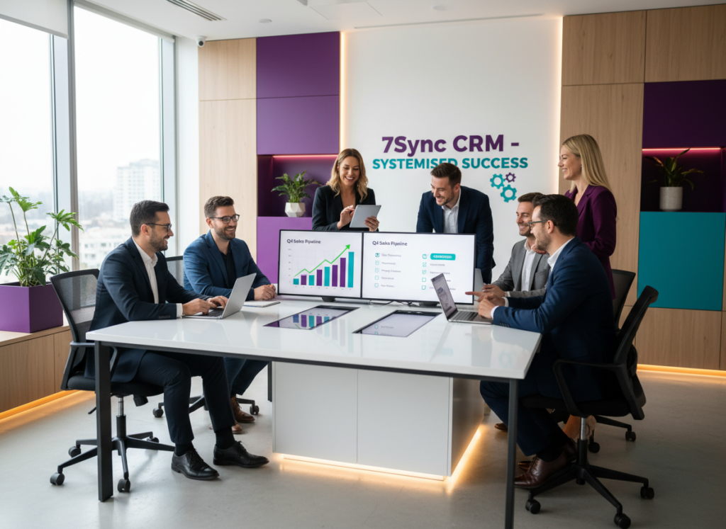 Team using 7Sync CRM Team using 7Sync CRM
